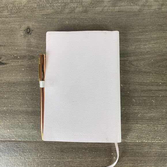 Fringe Studio Faux Luxury Leather Pink Notebook Journal Diary with Pen 192 pages - Picture 5 of 13